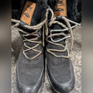 Pajar Black and Tan Winter Boots. Women's Size 7